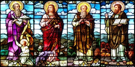 stained glass, saints, mary magdalene, church windows, churches, apostles, peter, martyrs, glass, windows